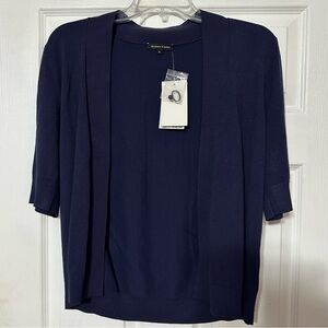 NWT JEANNE PIERRE Lightweight Open Front Cardigan Sweater